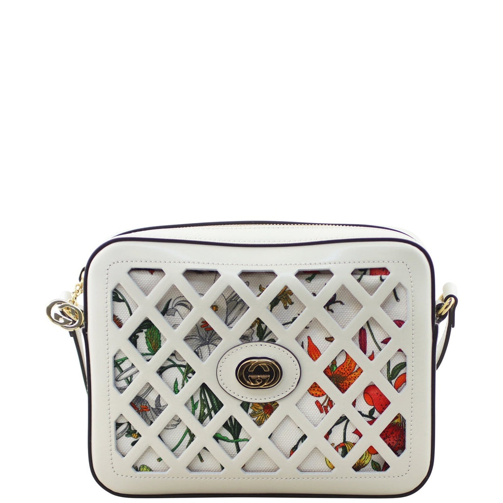Gucci Cutout Floral Shoulder Bag Small