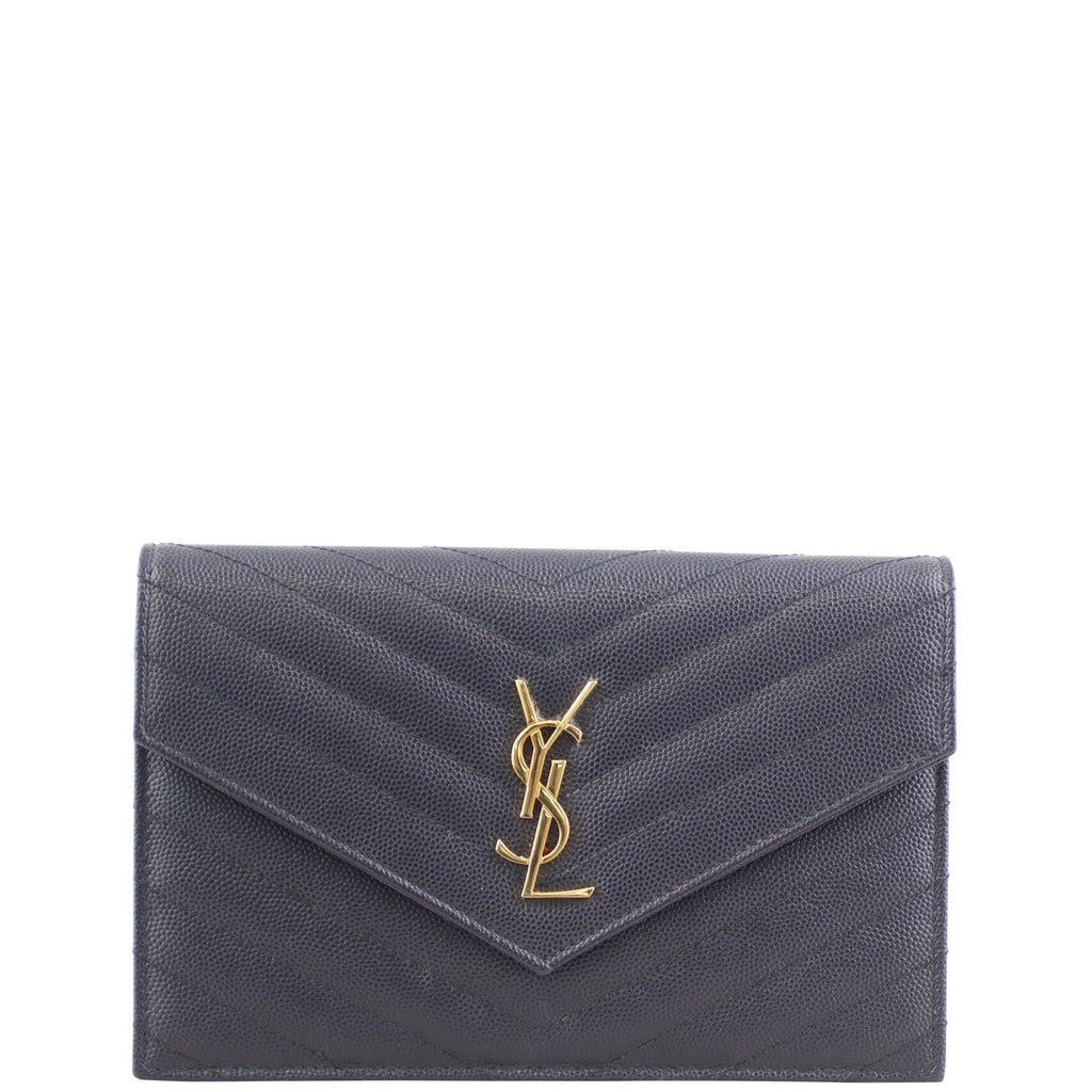 Saint Laurent Monogram Envelope Chain Wallet