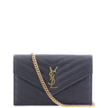 Saint Laurent Monogram Envelope Chain Wallet