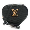 Calfskin New Wave Heart Bag Black