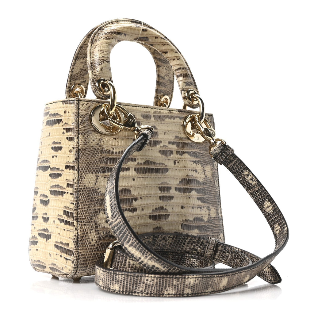 Lizard Ombre Mini Lady Dior