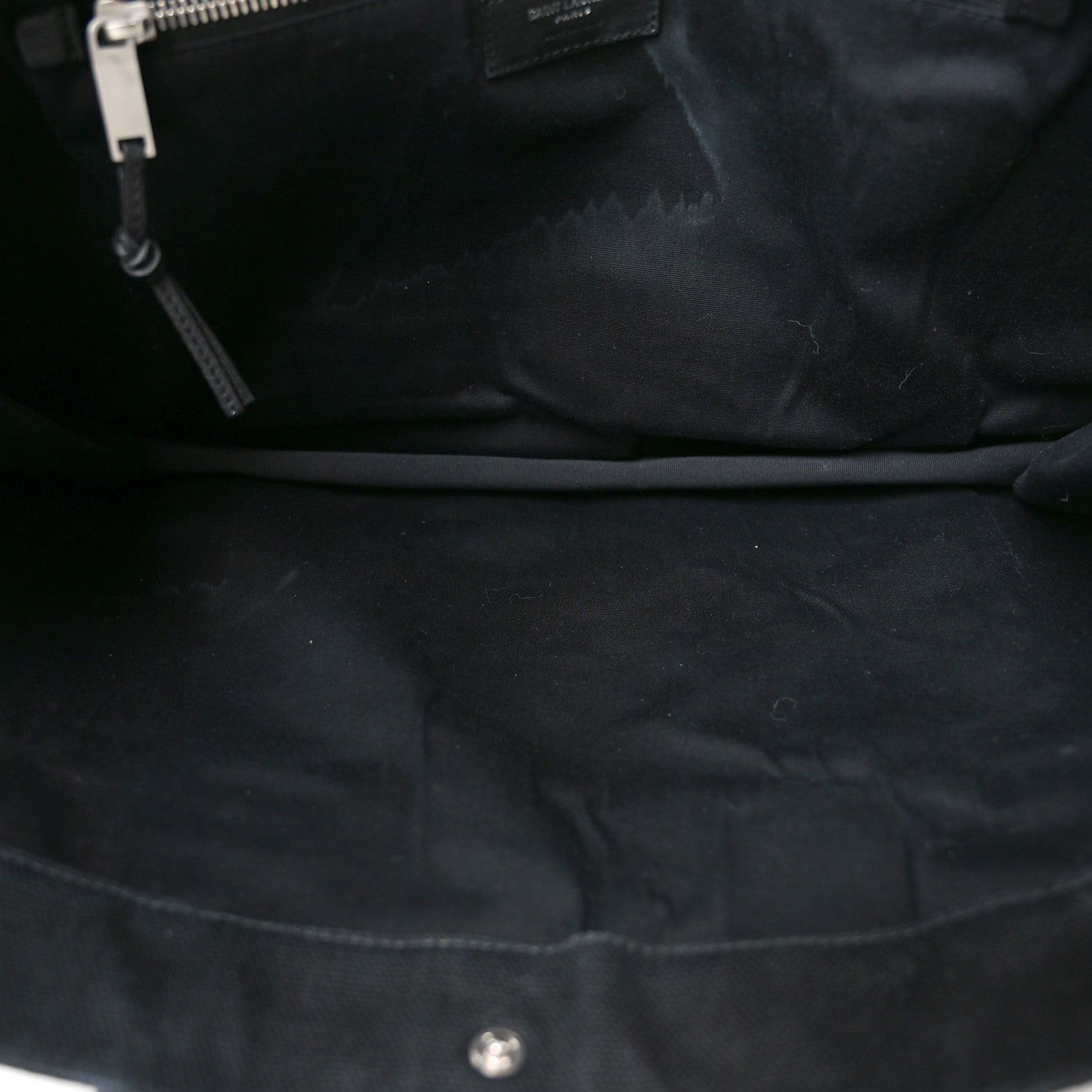 Raffia Linen Calfskin Rive Gauche Tote Black