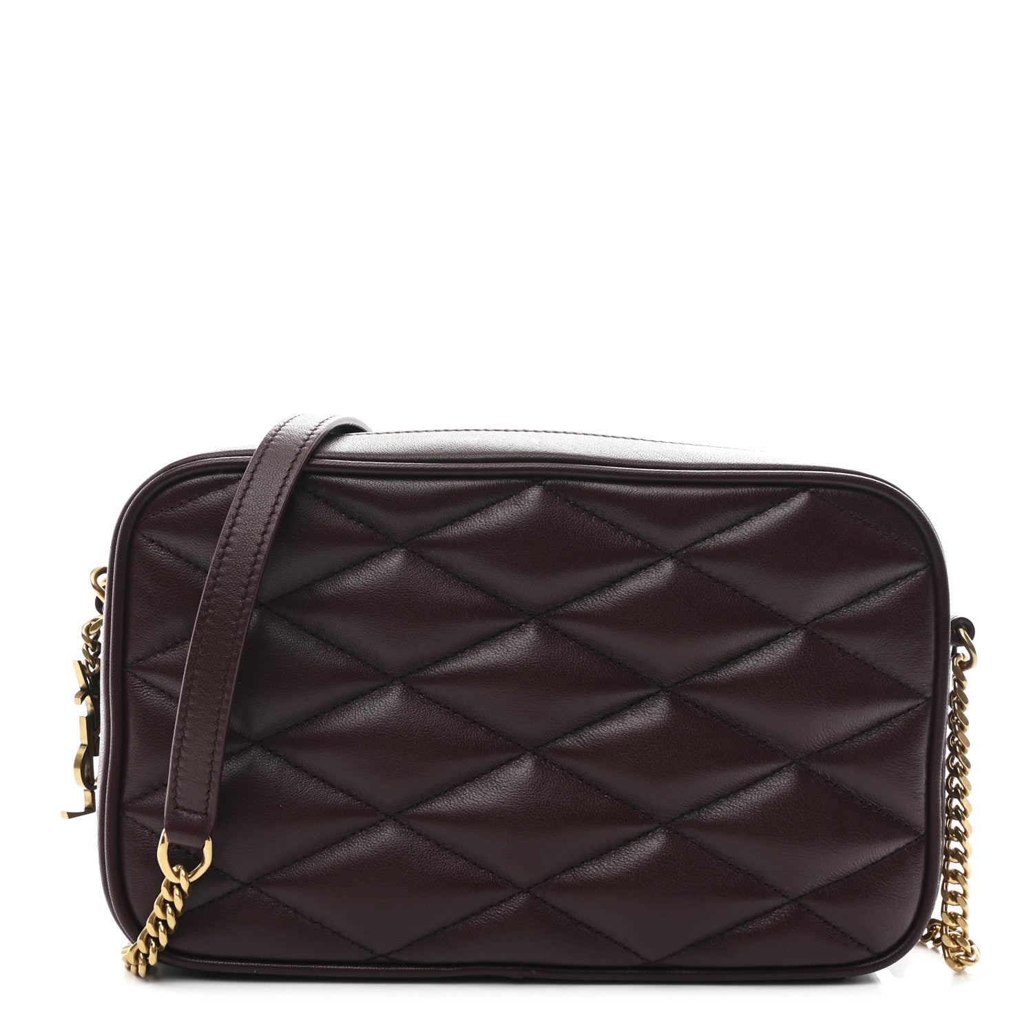 Lambskin Quilted Mini Camera Bag Hot Wine