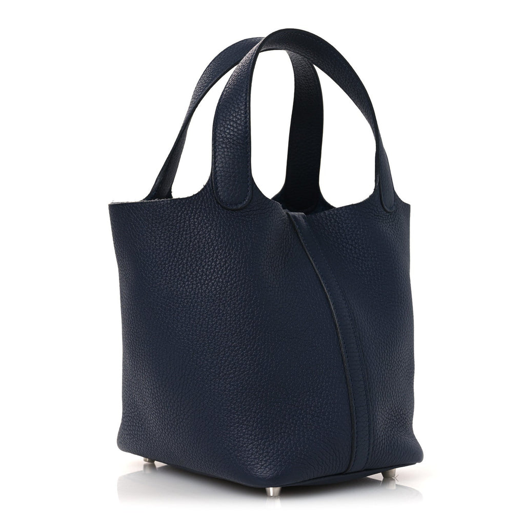 Taurillon Clemence Picotin Lock 18 PM Bleu Nuit