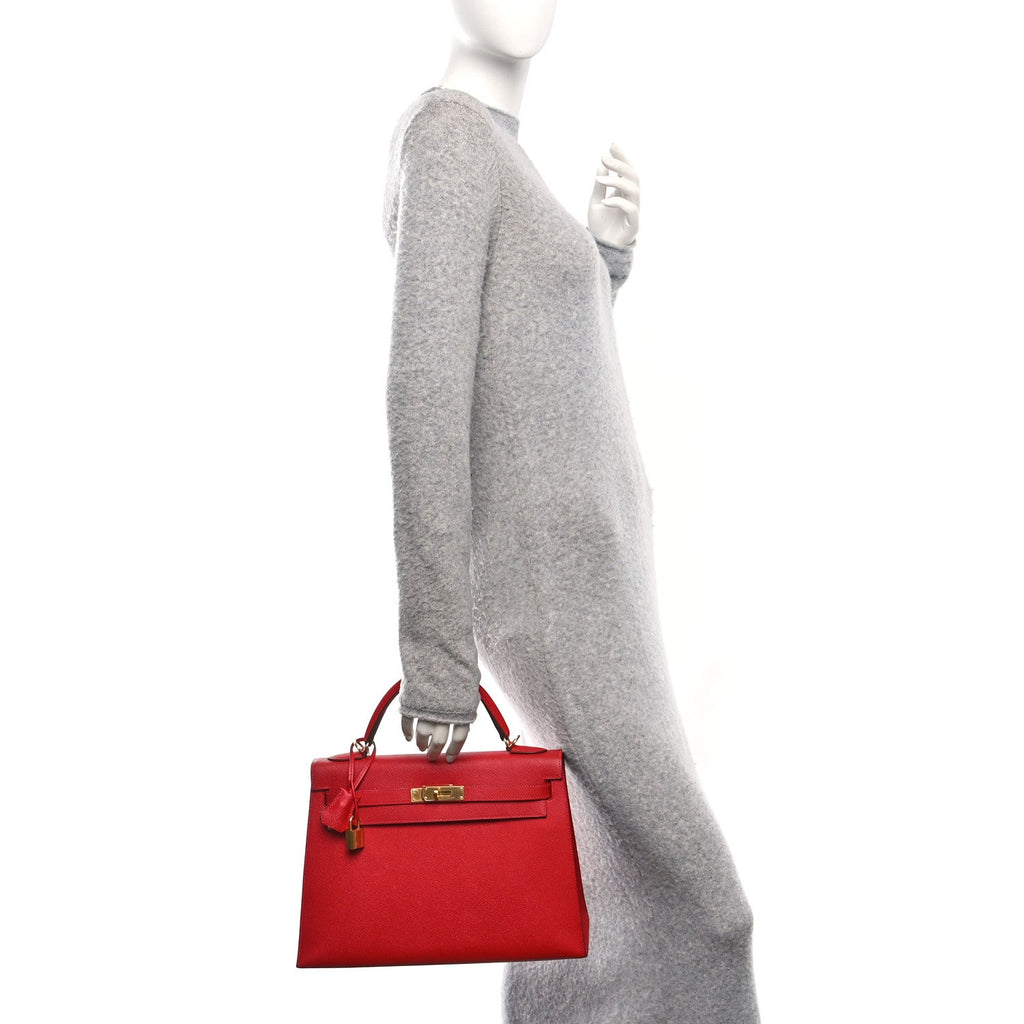Epsom Kelly Sellier 32 Rouge Casaque