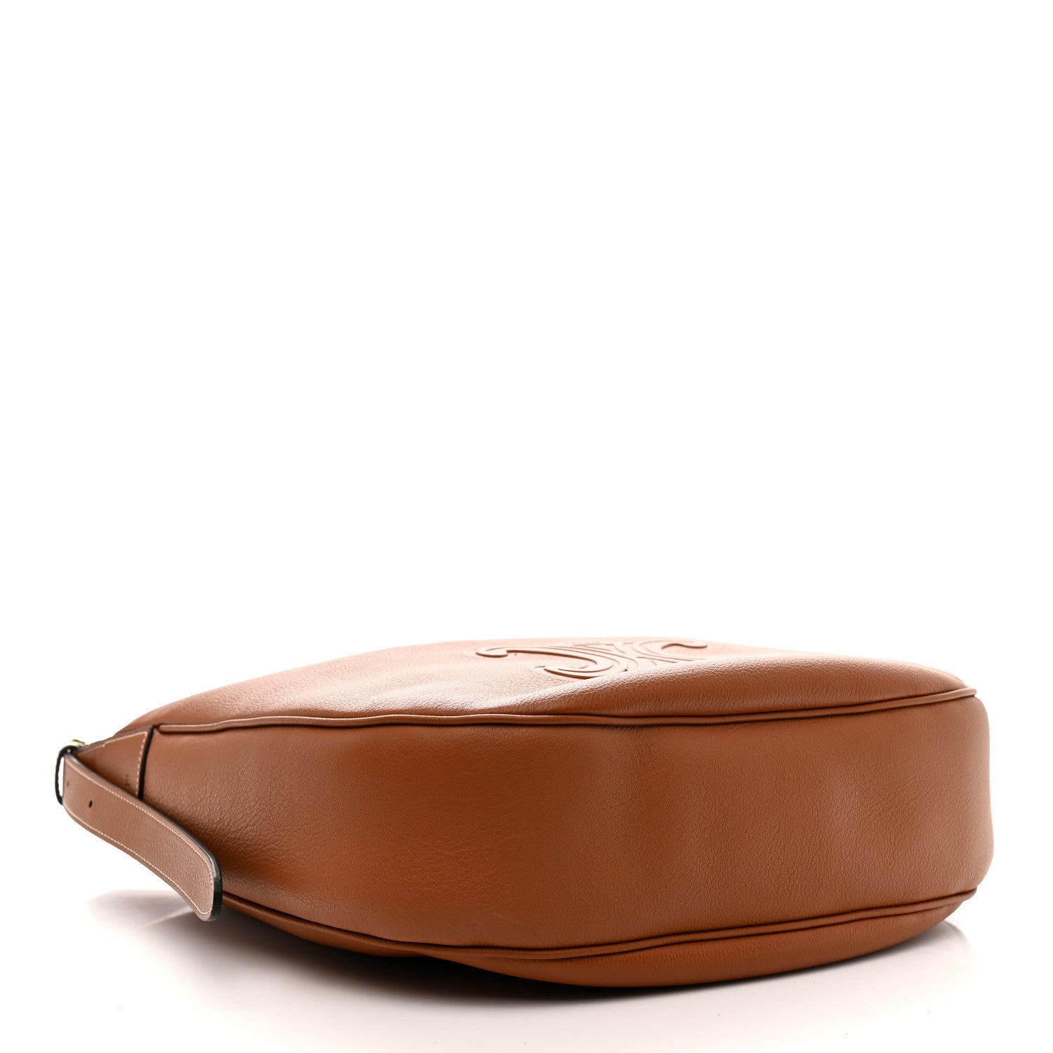 Supple Calfskin Medium Triomphe Heloise Shoulder Bag Tan