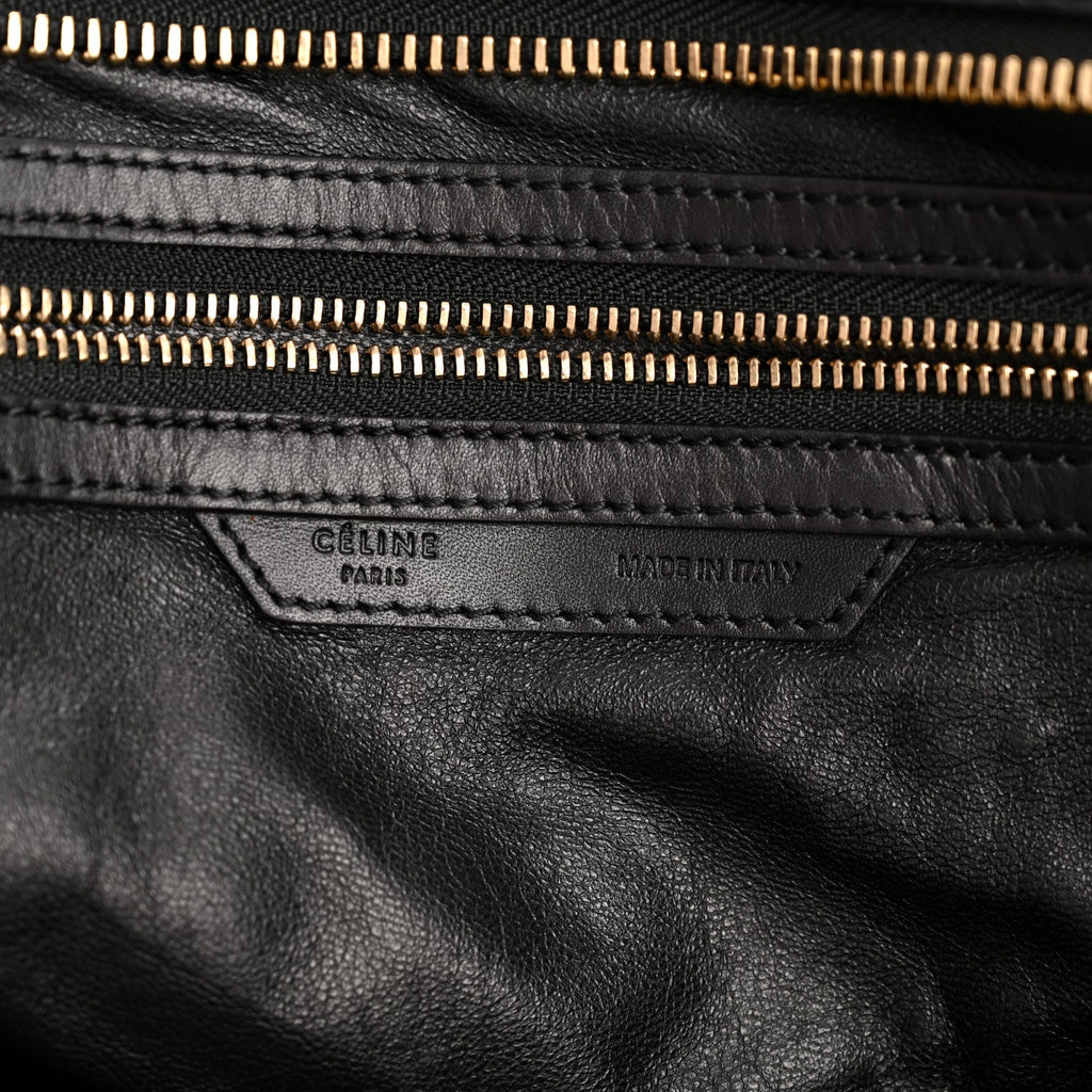 Snakeskin Large Luggage Black