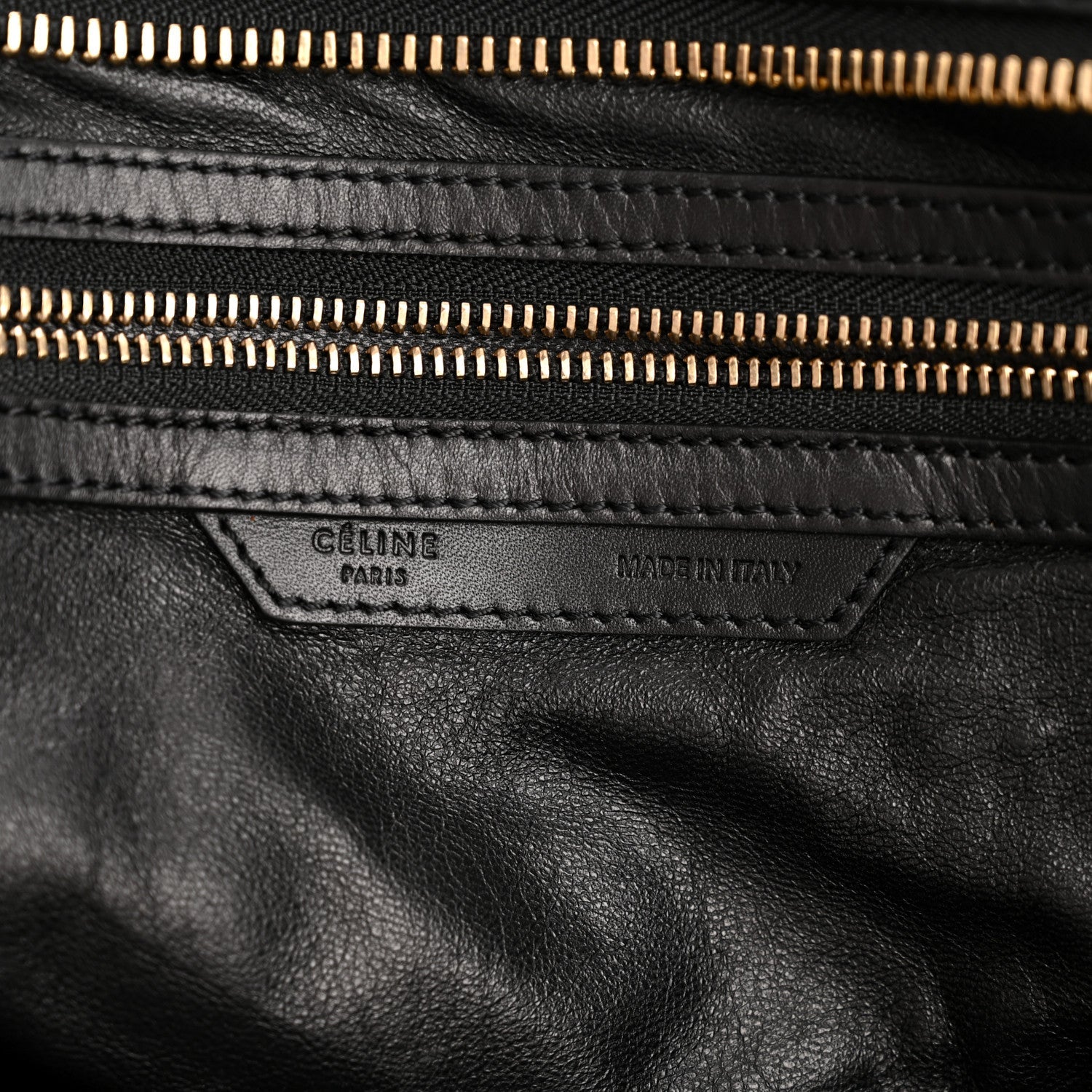 Snakeskin Large Luggage Black