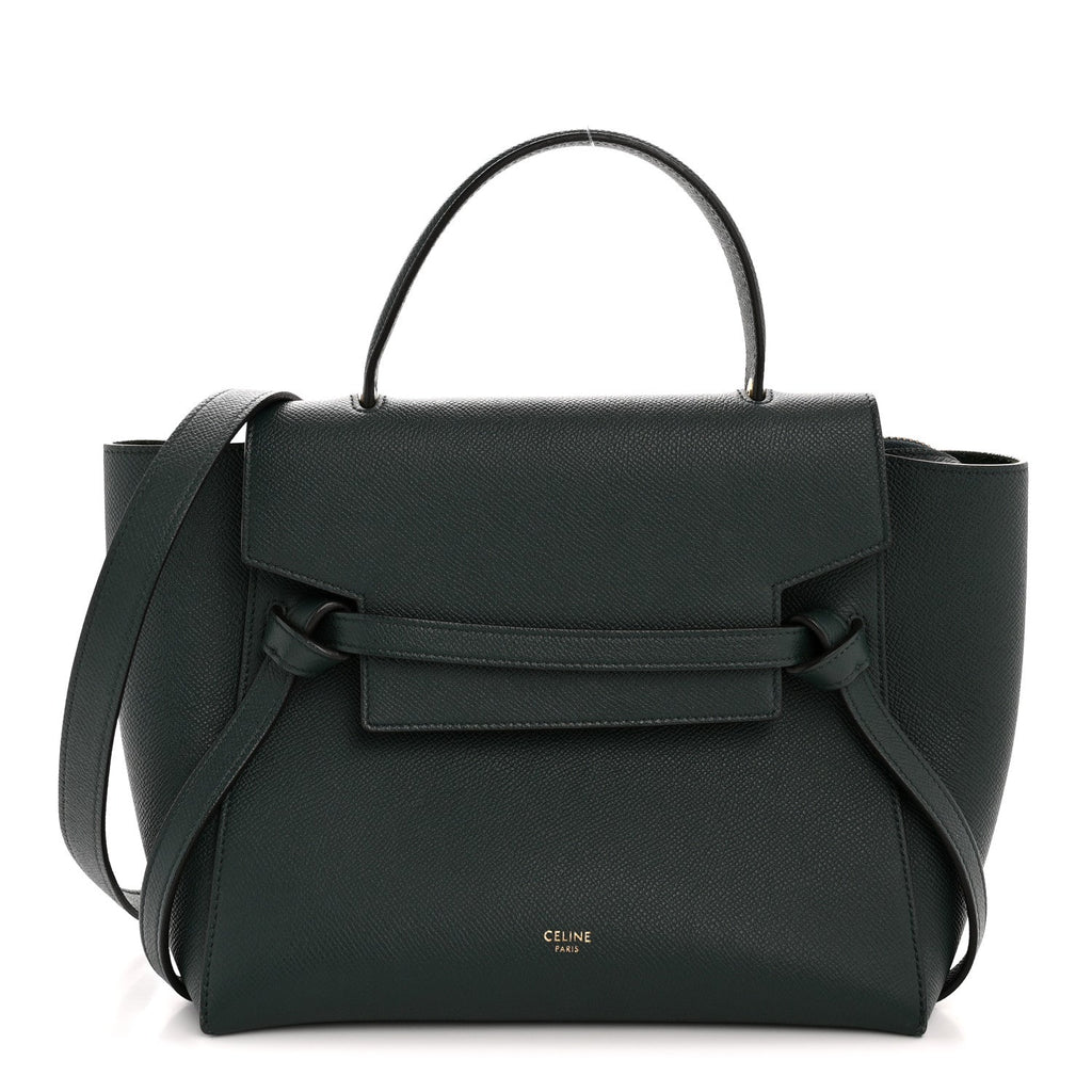 Grained Calfskin Micro Belt Bag Amazone