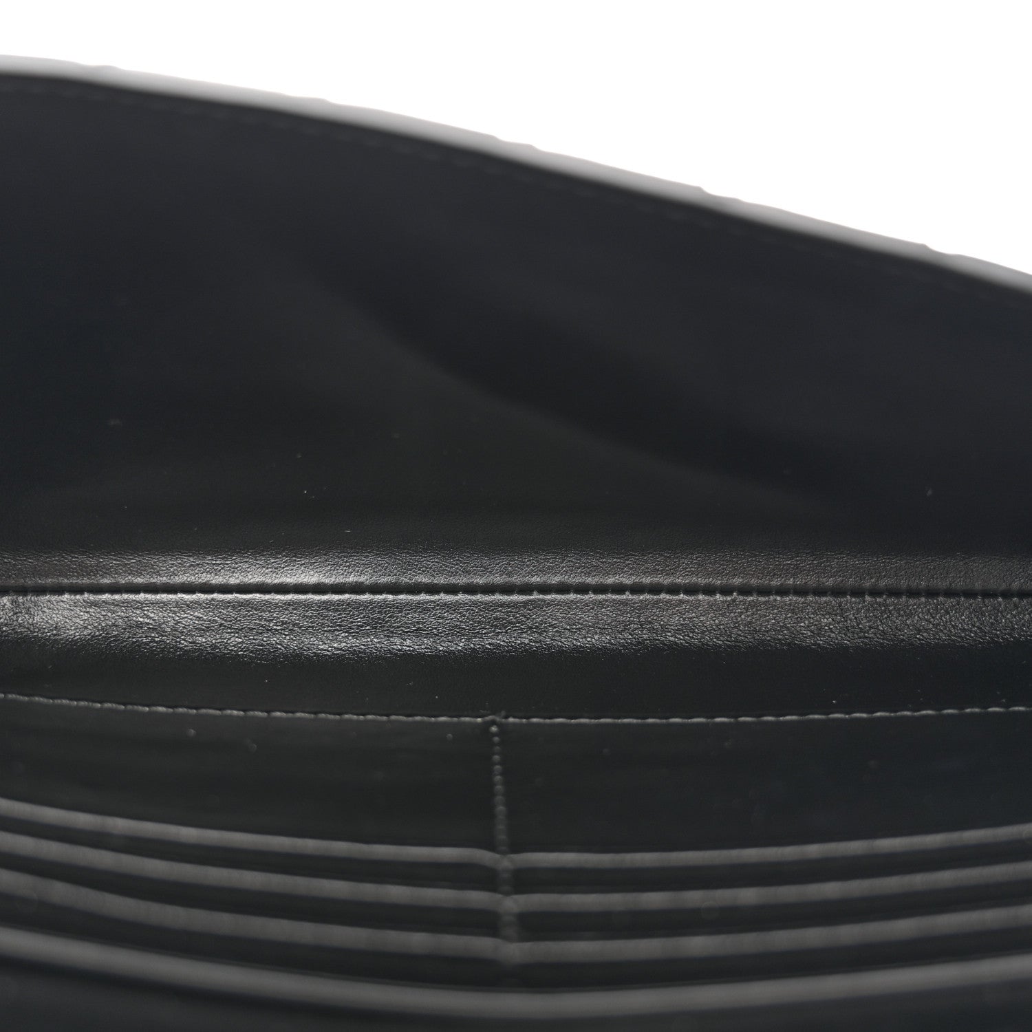 Nappa Intrecciato Long Andiamo Top Handle Clutch Black