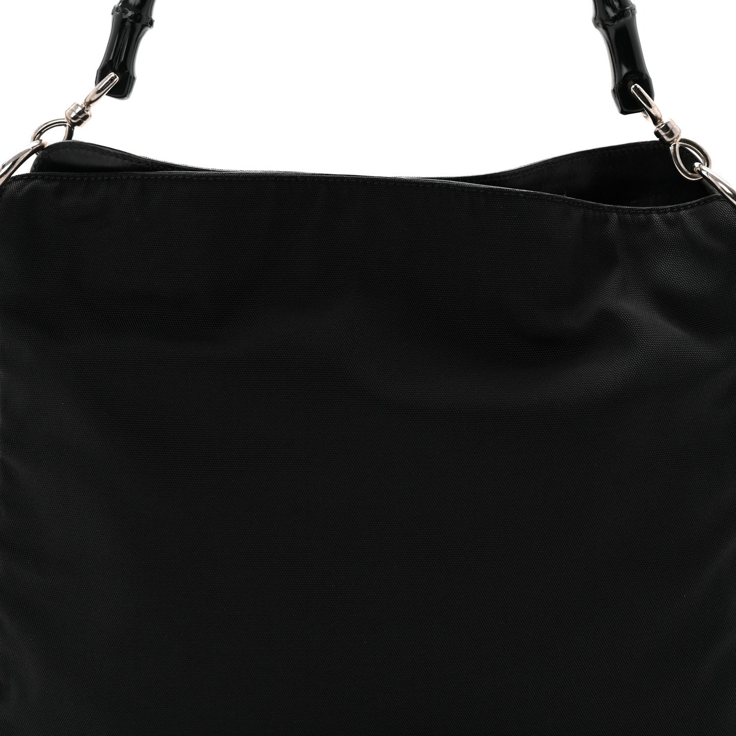 Nylon Bamboo Hobo Black