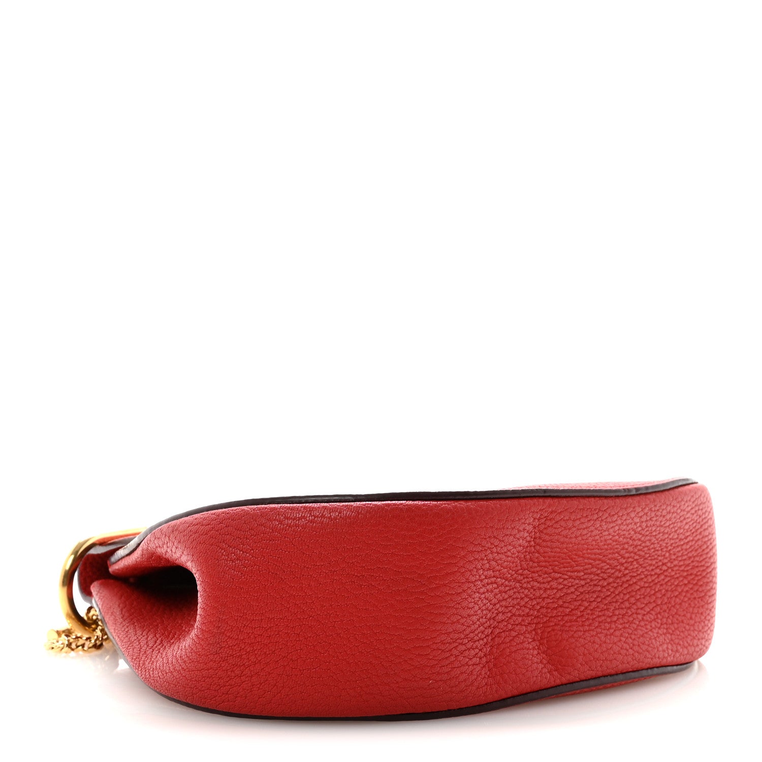 Grained Lambskin Drew Shoulder Bag Plaid Red