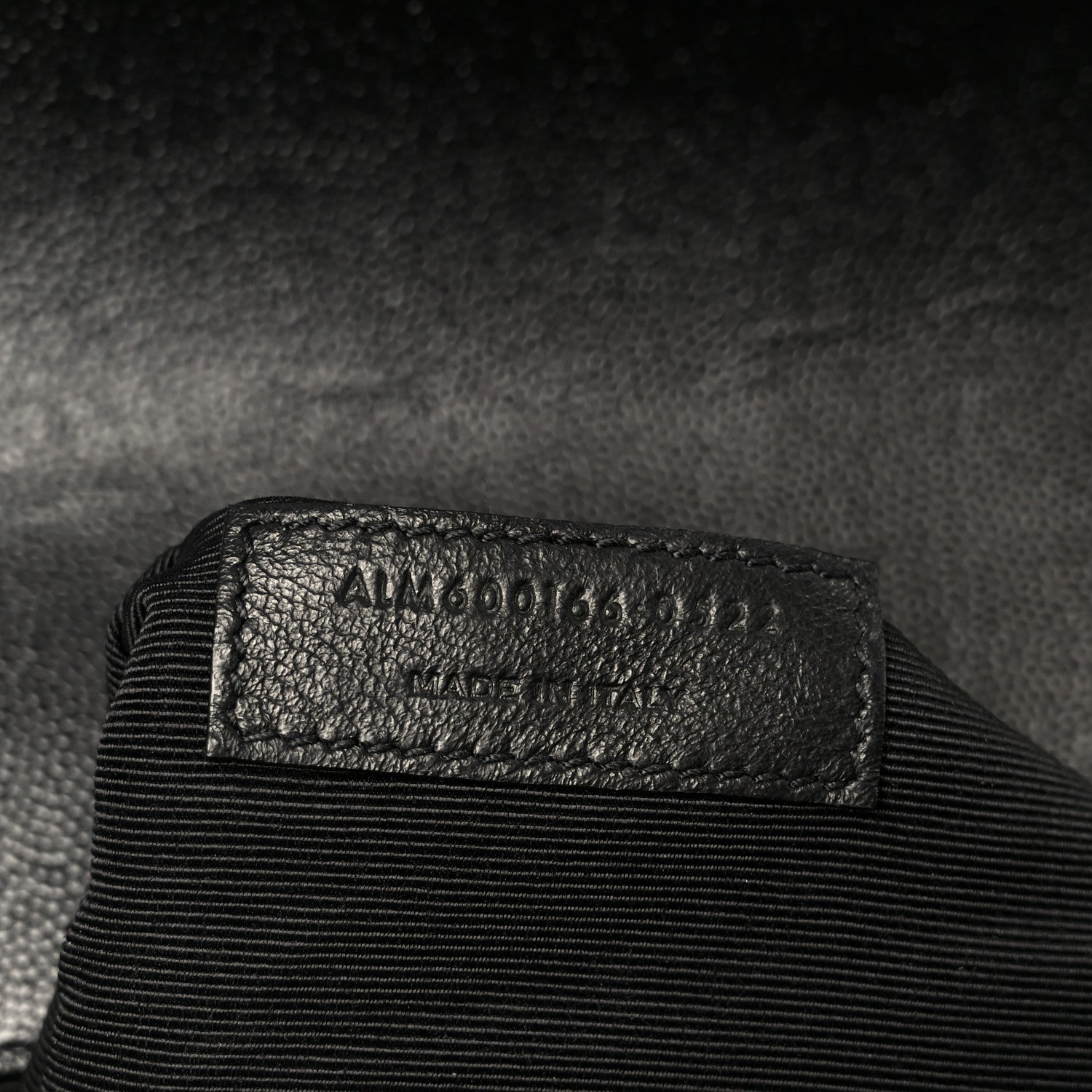 Grain De Poudre Textured Mixed Matelasse Large Triquilt Monogram Satchel Black
