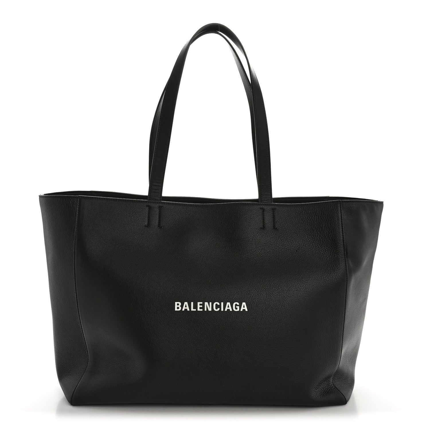Smooth Calfskin Everyday East West Tote Bag Black