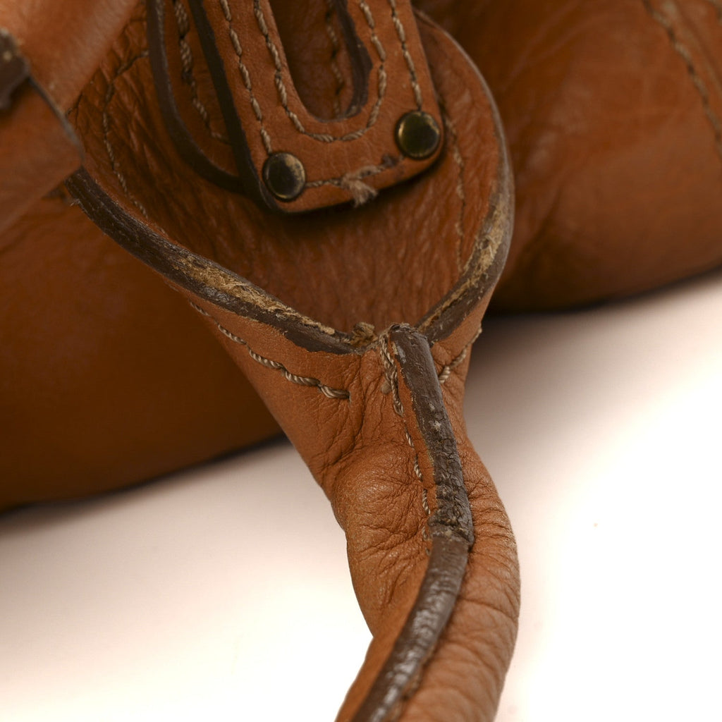 Calfskin Medium Paddington Satchel Tan