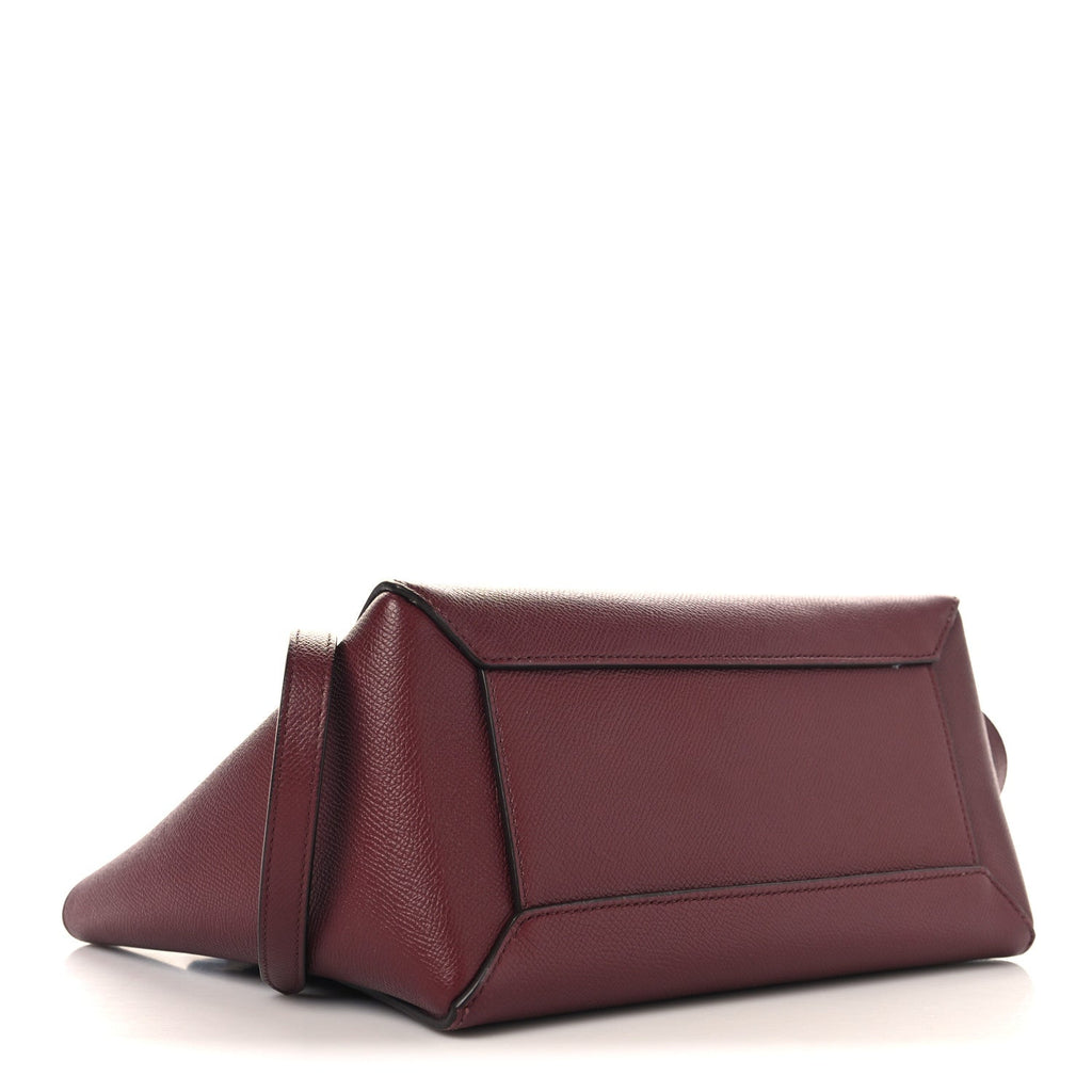 Grained Calfskin Micro Belt Bag Plum