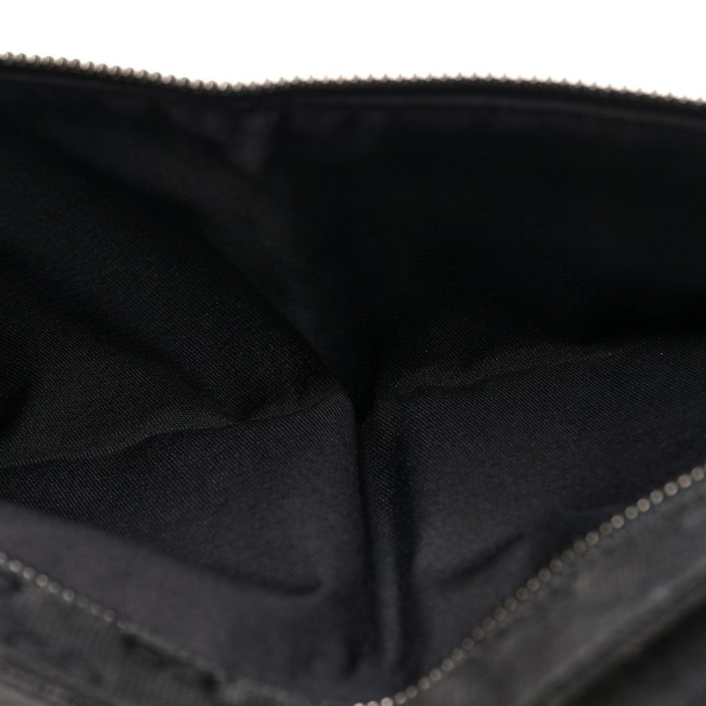 GG Monogram Double Pocket Belt Bag Black