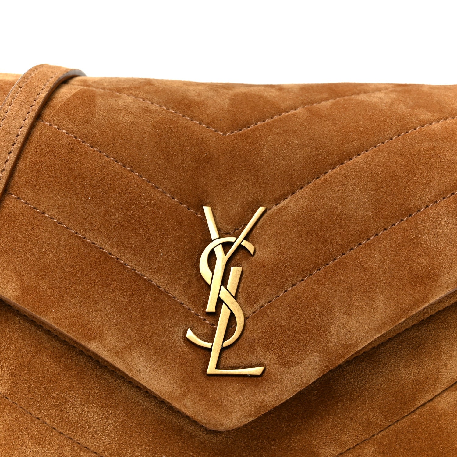 Suede Toy Loulou Shoulder Bag Cinnamon