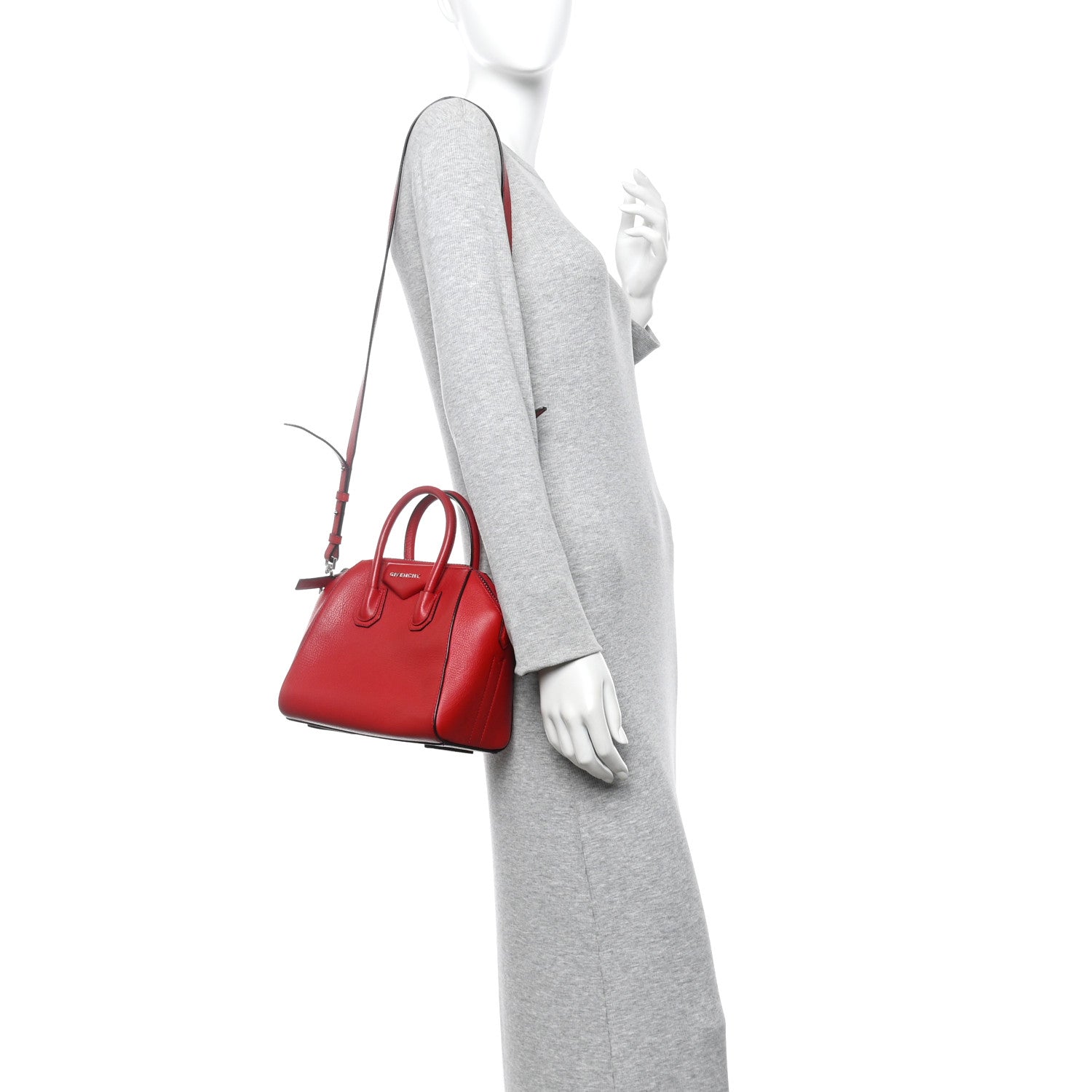 Sugar Goatskin Mini Antigona Red