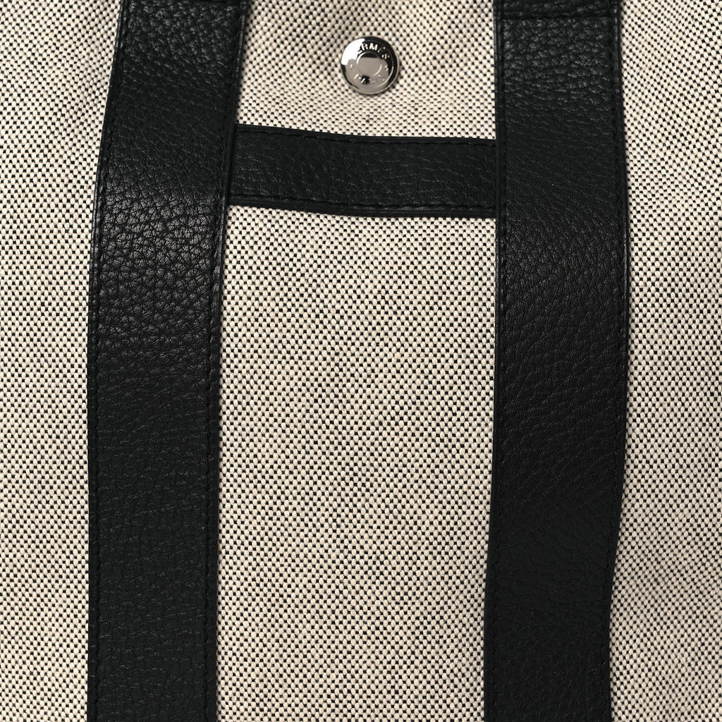 Toile Taurillon Clemence Sac Harnais Tote PM Black