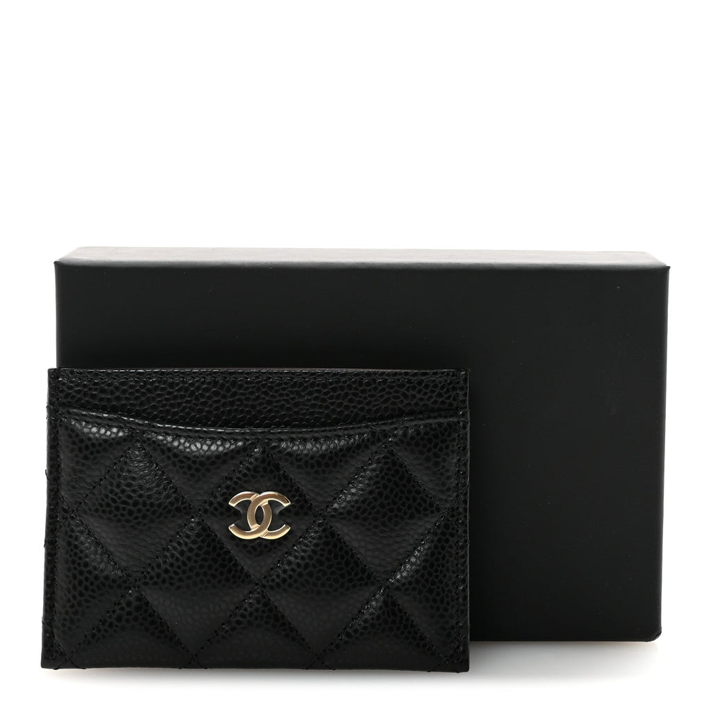 Caviar Quilted  Holder Black