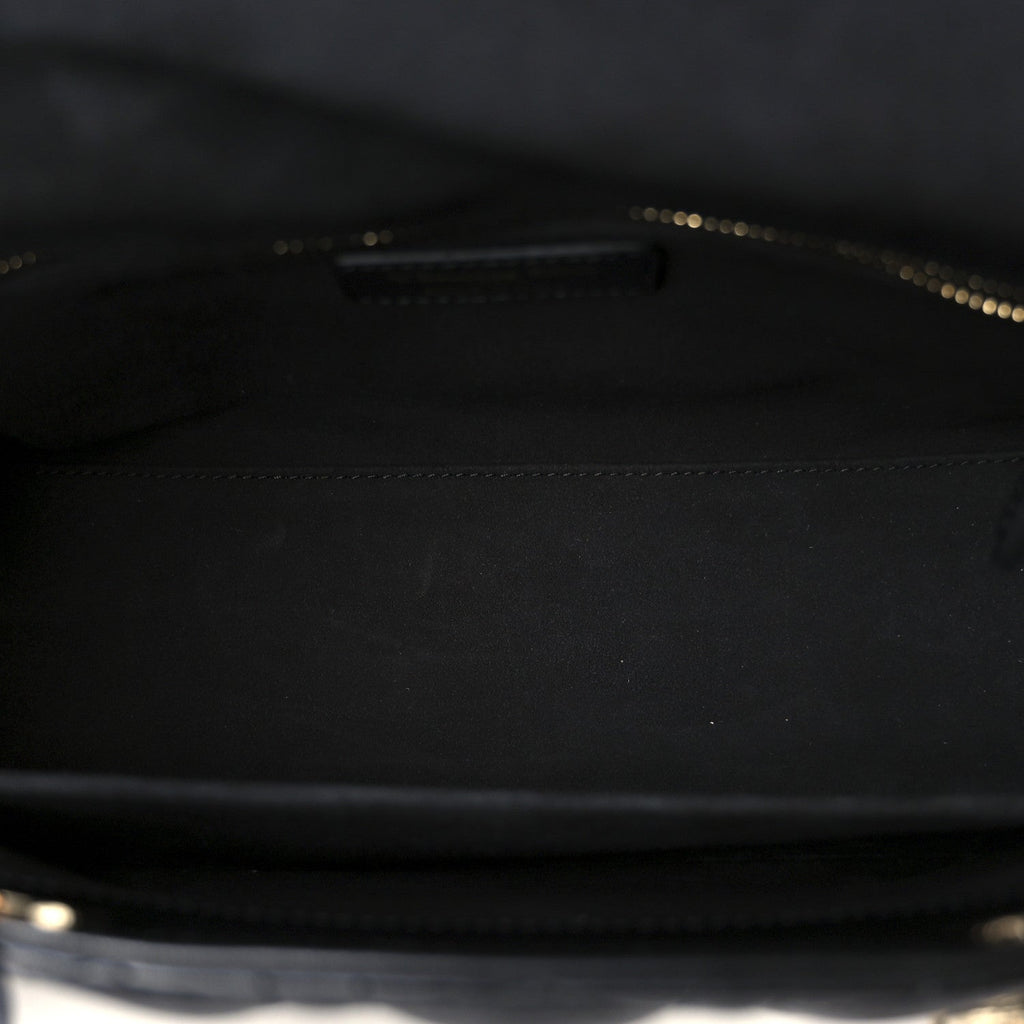 Lambskin Cannage Medium Lady Dior Black