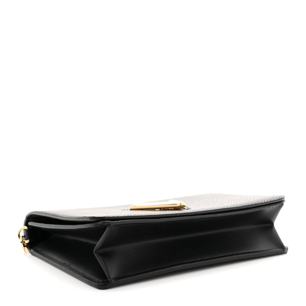 Epi Twist Belt Chain Wallet Black
