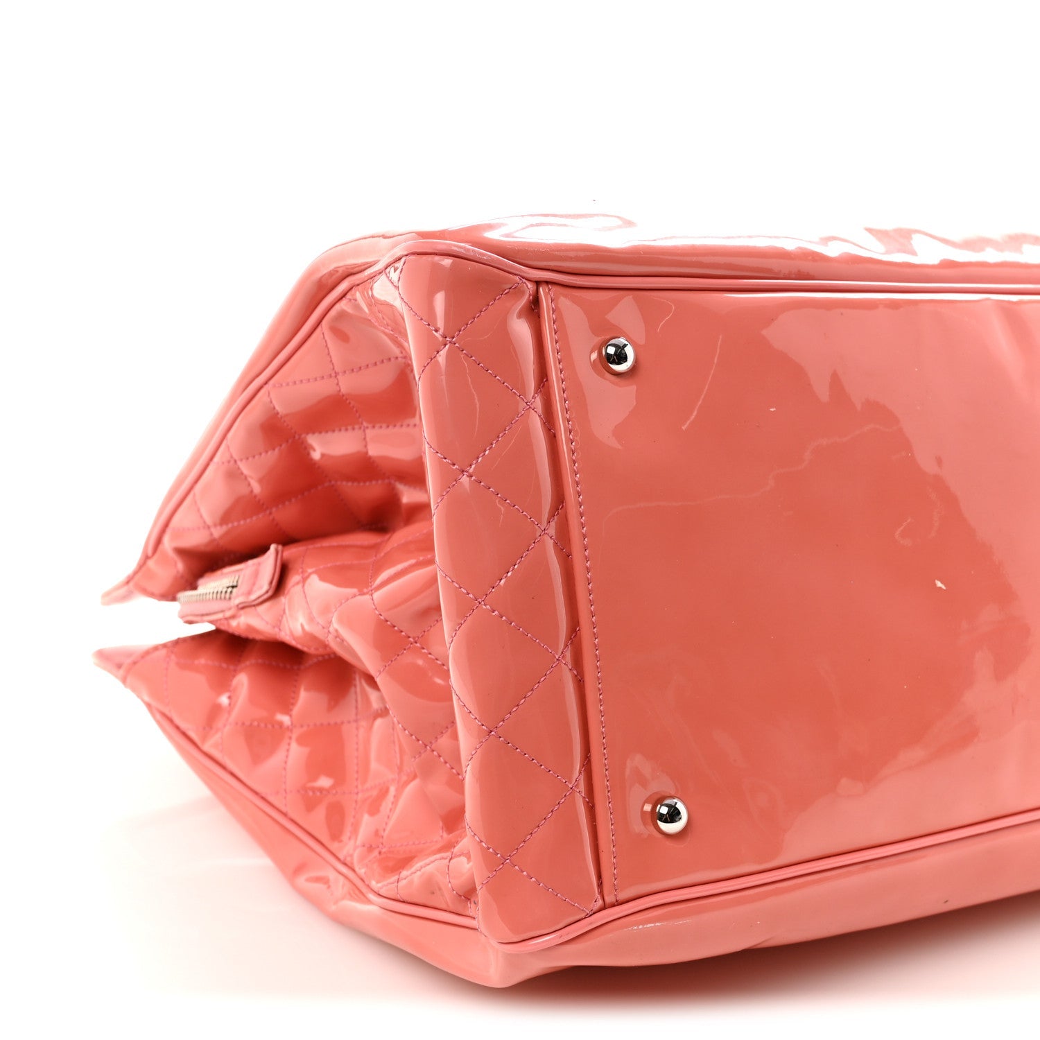 Vinyl Lipstick Ligne Tote Pink