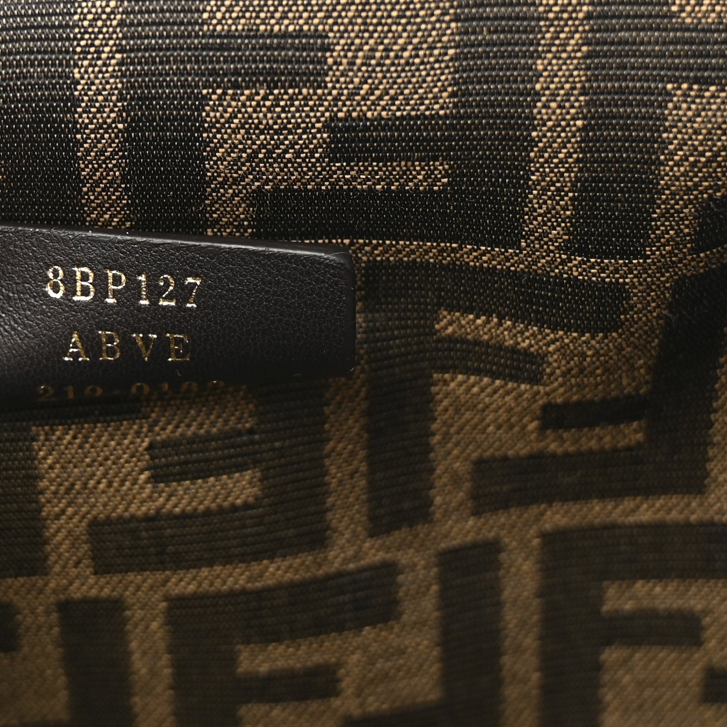 Shiny Nappa Small Fendi First Caramello