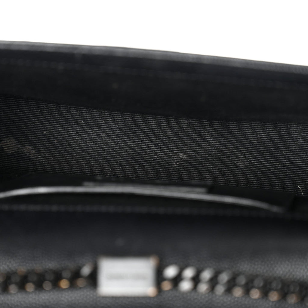 Grain De Poudre Medium Classic Monogram Monochrome Kate Satchel Black