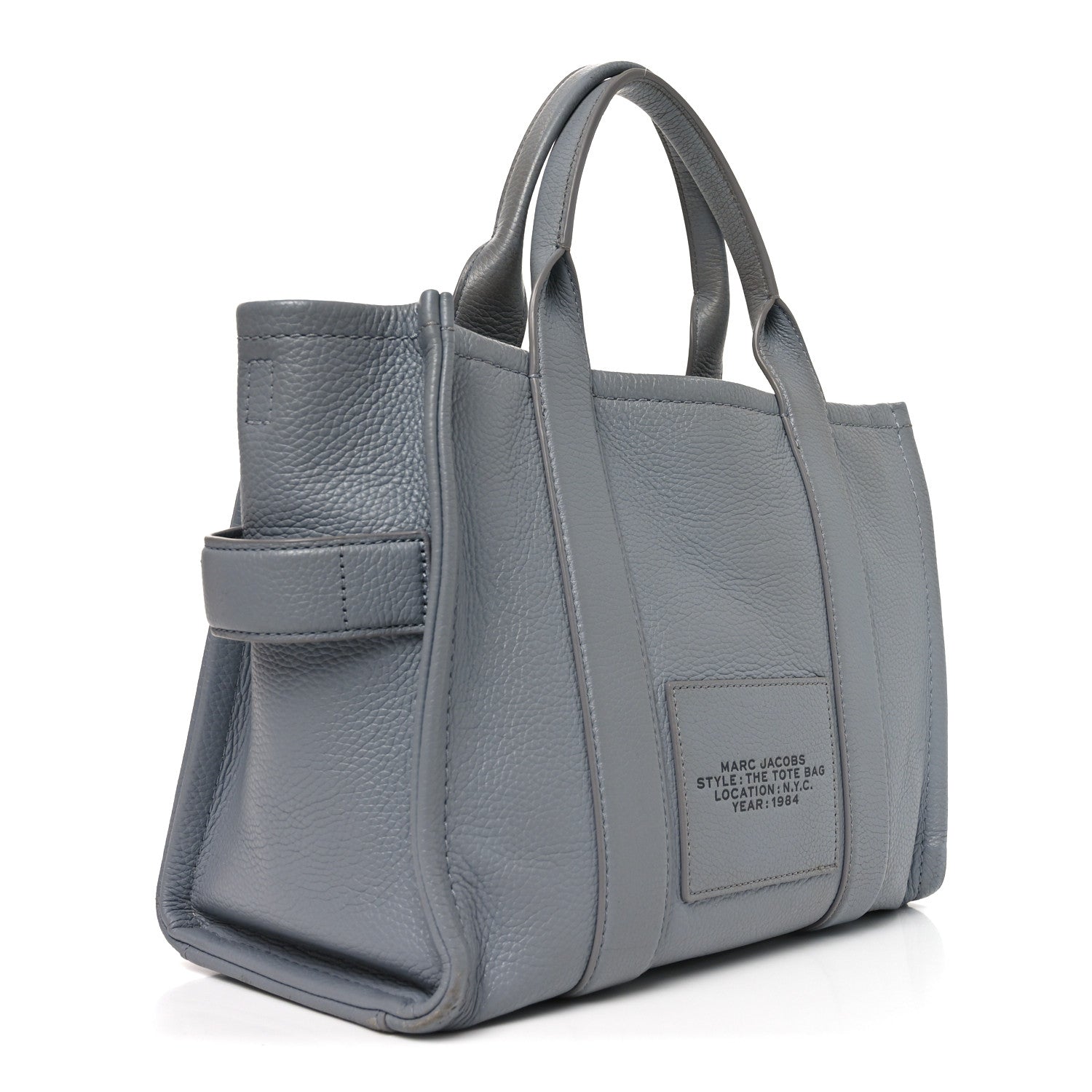 Grained Calfskin Medium The Tote Bag Grey