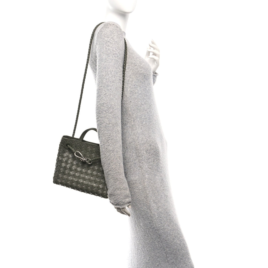Nappa Intrecciato Small Andiamo Shoulder Bag Pickle