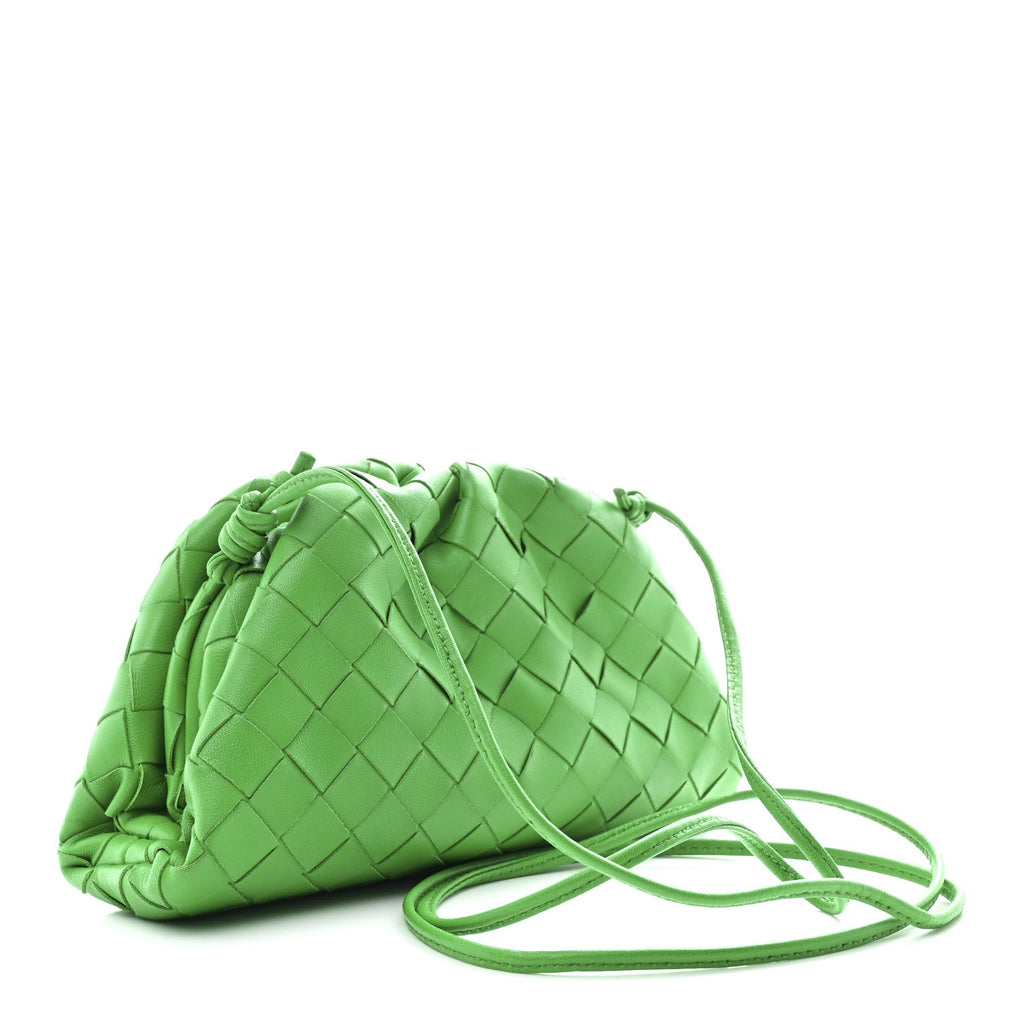 Nappa Intrecciato The Mini Pouch Clutch Parakeet