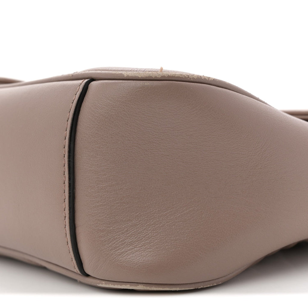 Calfskin Matelasse Small GG Marmont Shoulder Bag Porcelain Rose