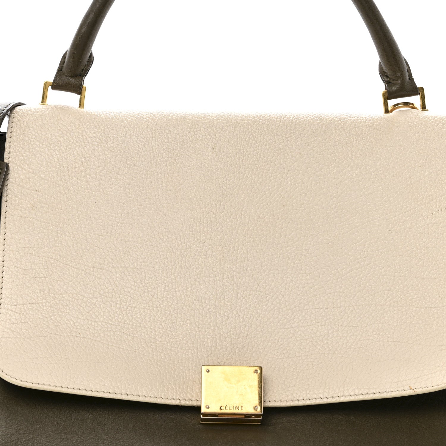 Bullhide Smooth Calfskin Suede Medium Tri-Color Trapeze White Multicolor