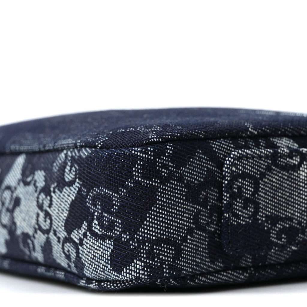 Denim GG Monogram Camouflage Small Crossbody Bag Blue