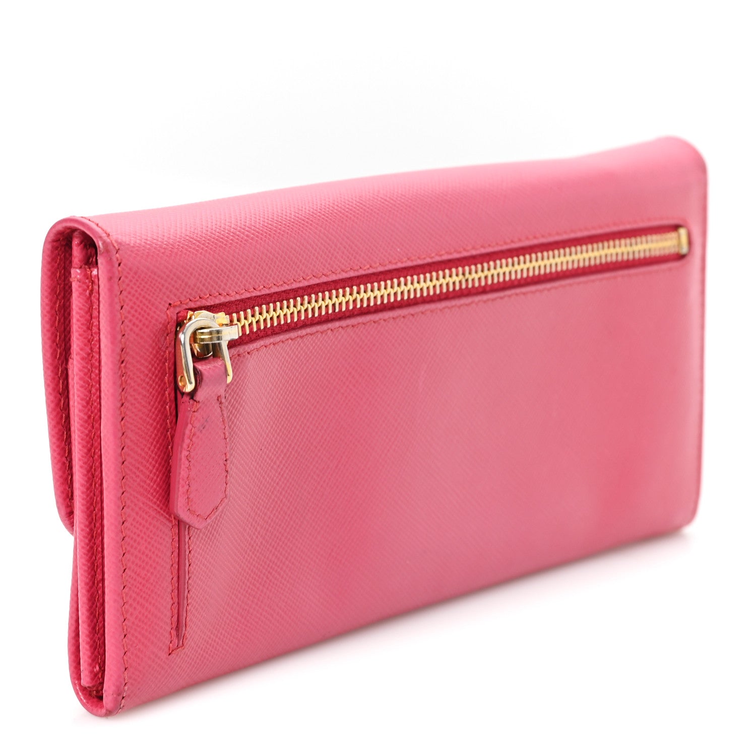Saffiano Crystal Continental Flap Wallet Peonia
