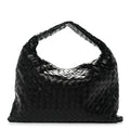 Calfskin Intrecciato Small Hop Black