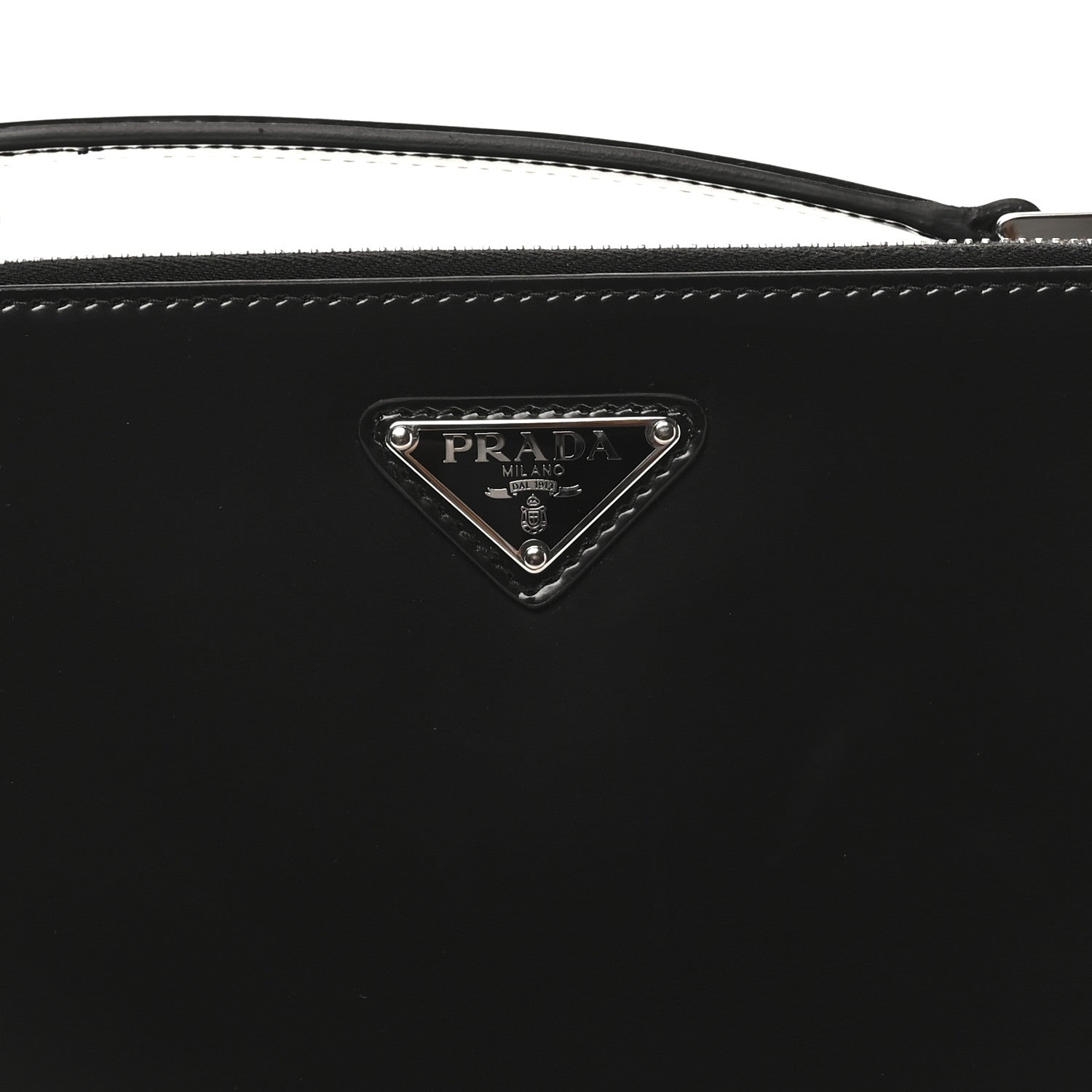 Spazzolato Medium Brique Crossbody Bag Black