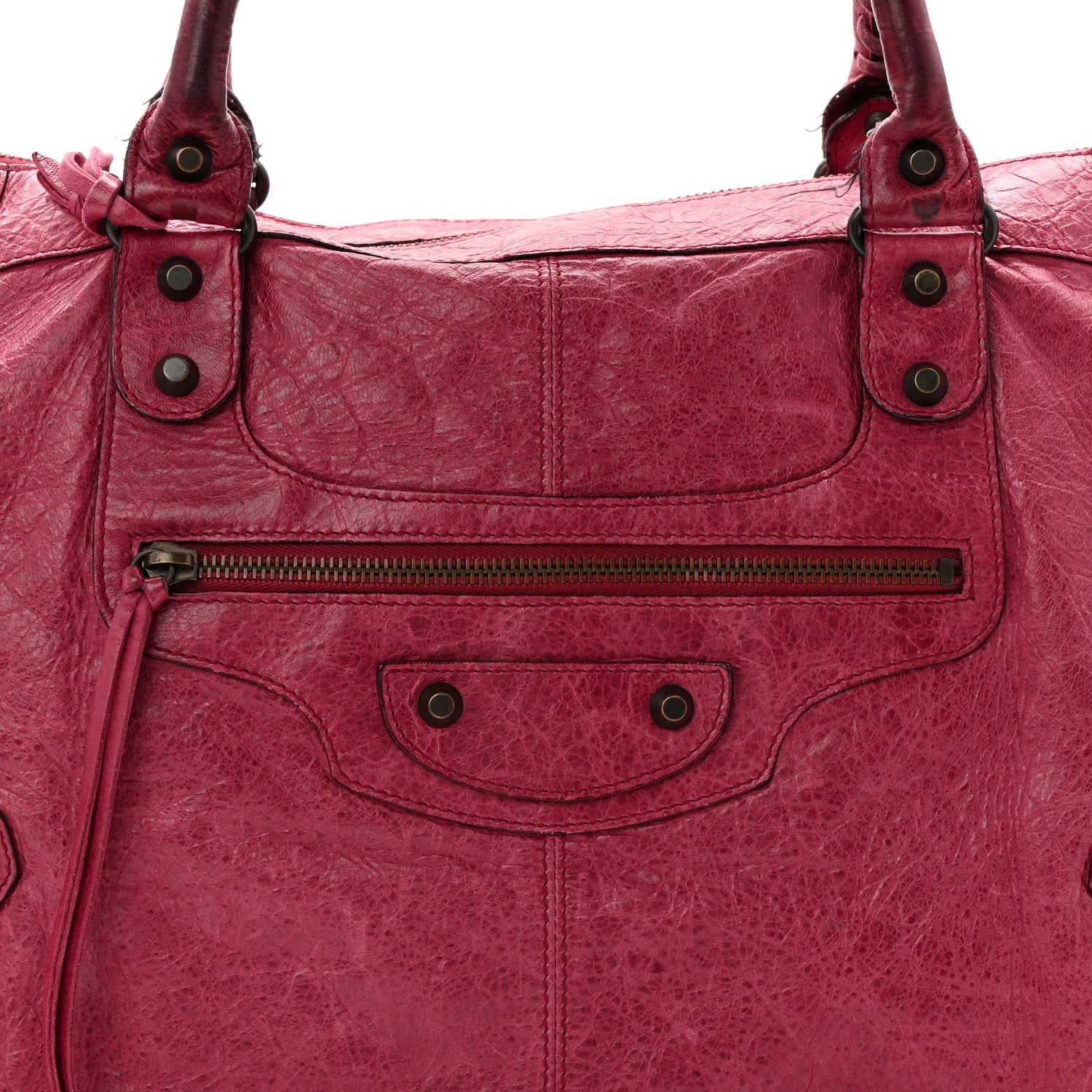 Agneau Classic Hardware Work Pourpre