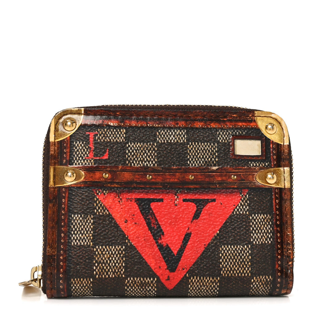 Transformed Damier Ebene Time Trunk Zippy Coin Purse