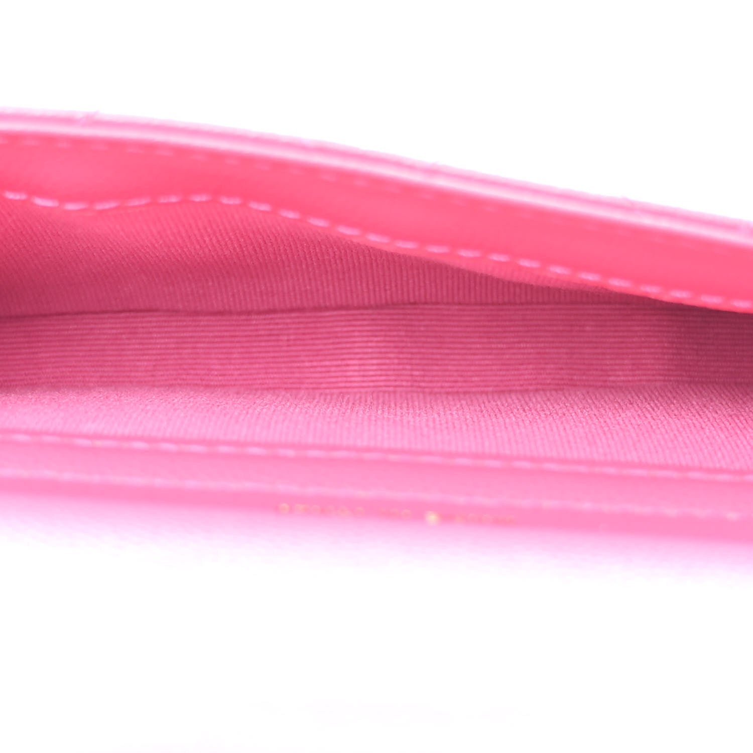 Caviar Quilted Flap Phone Holder With Chain Pink