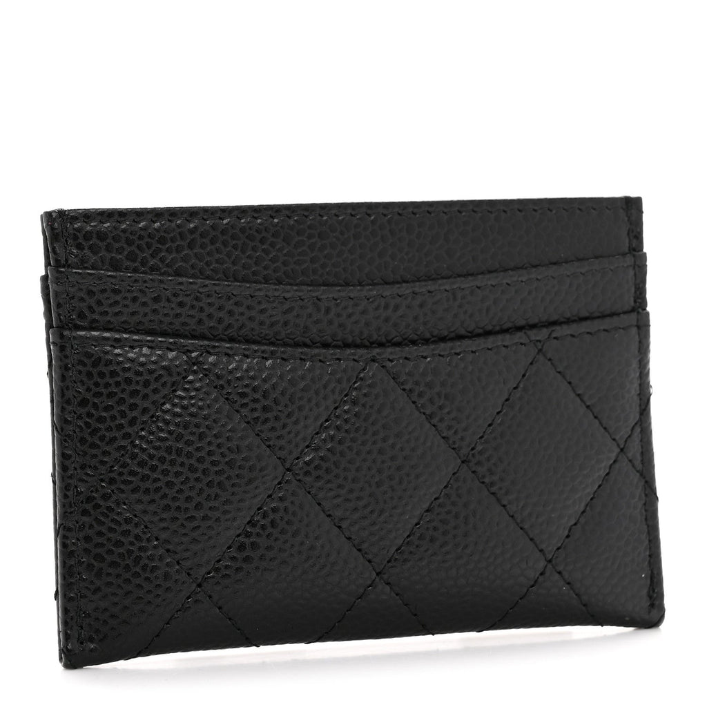 Caviar Quilted  Holder Black