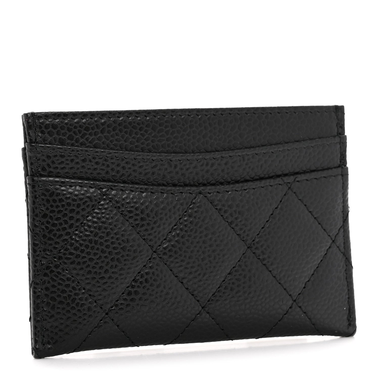 Caviar Quilted  Holder Black