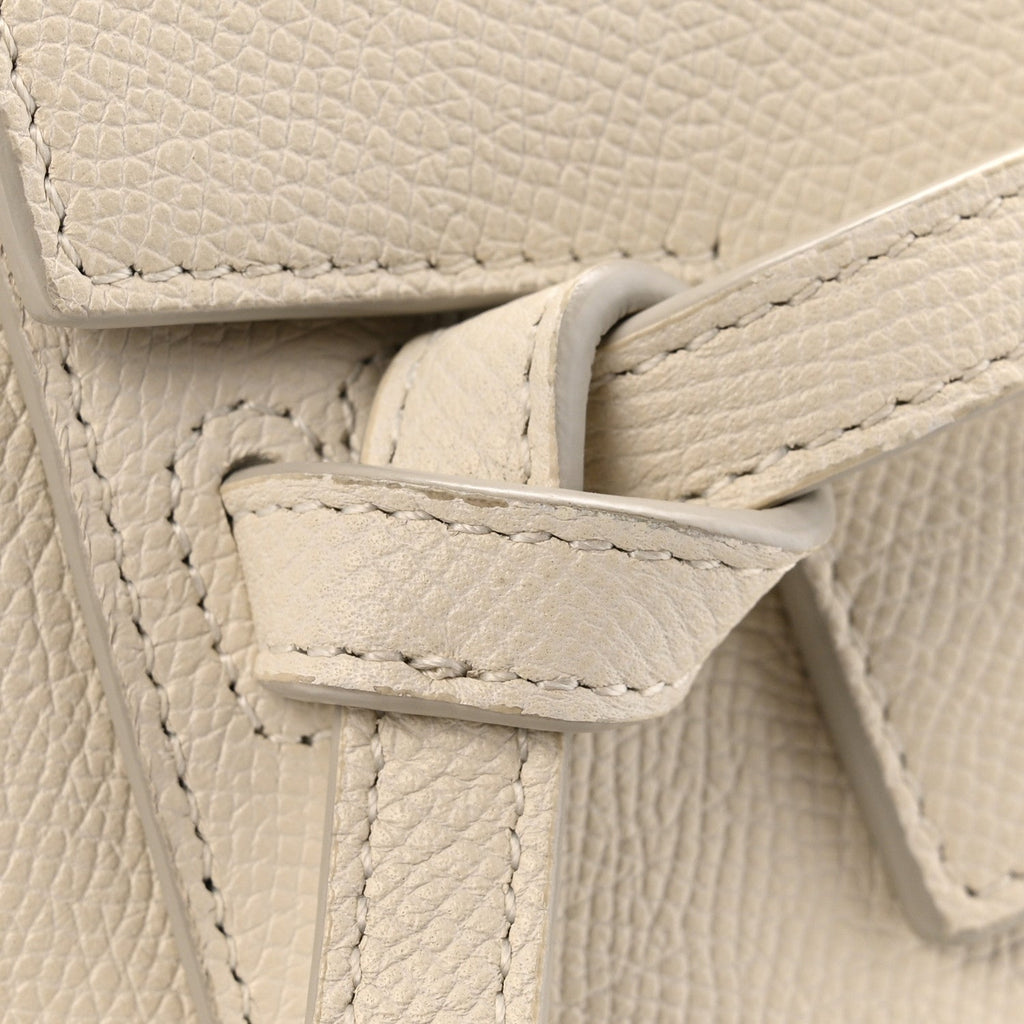 Grained Calfskin Nano Belt Bag Linen