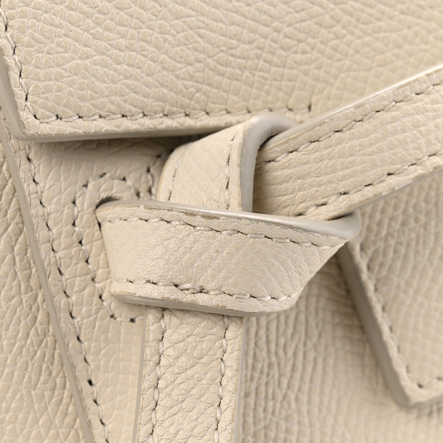 Grained Calfskin Nano Belt Bag Linen