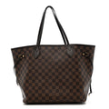 Damier Ebene Neo Neverfull MM Rose Ballerine