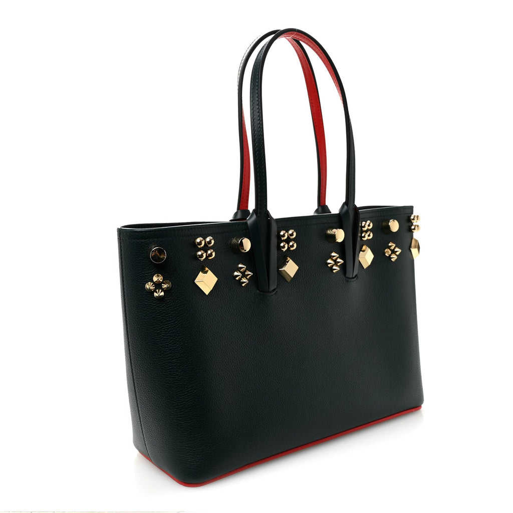 Calfskin Spikes Small East West Cabata Tote Vosges