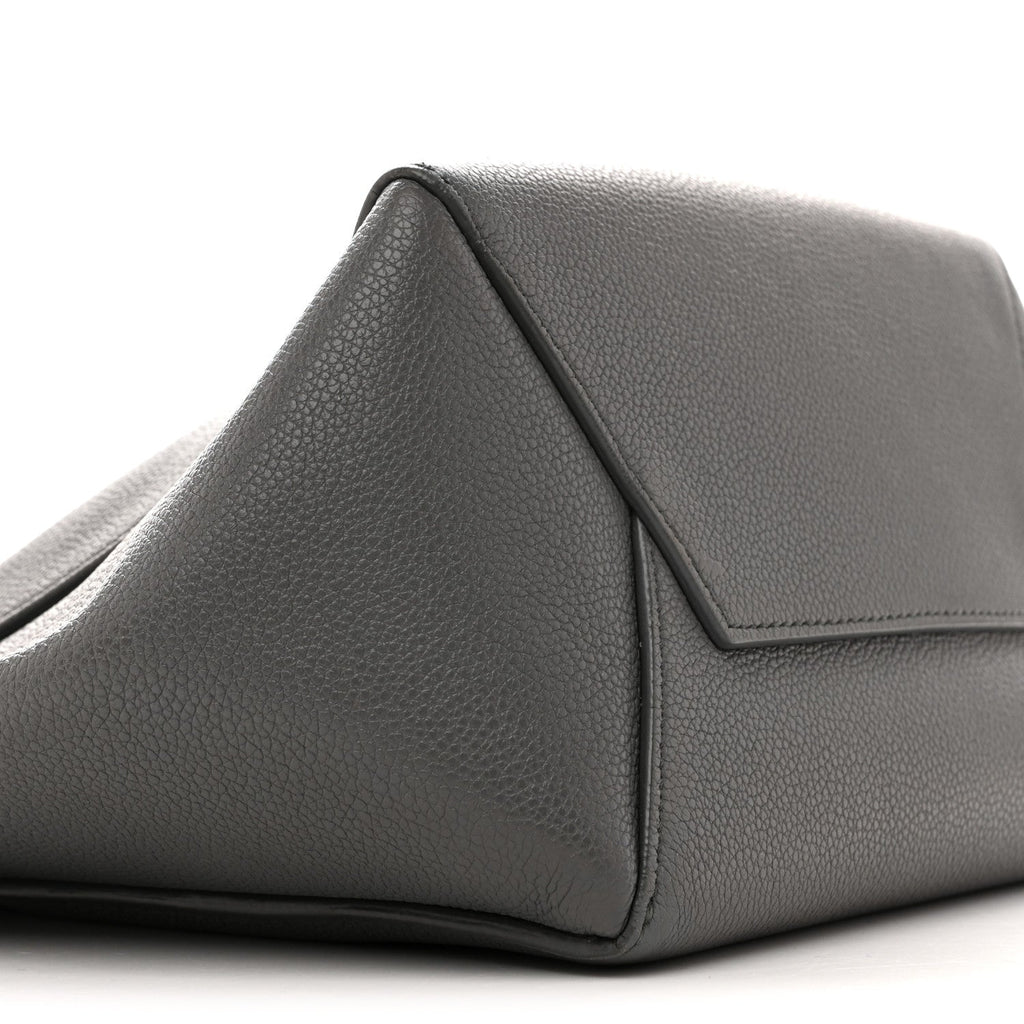 Soft Grained Calfskin Small Sangle Bucket Bag Kohl