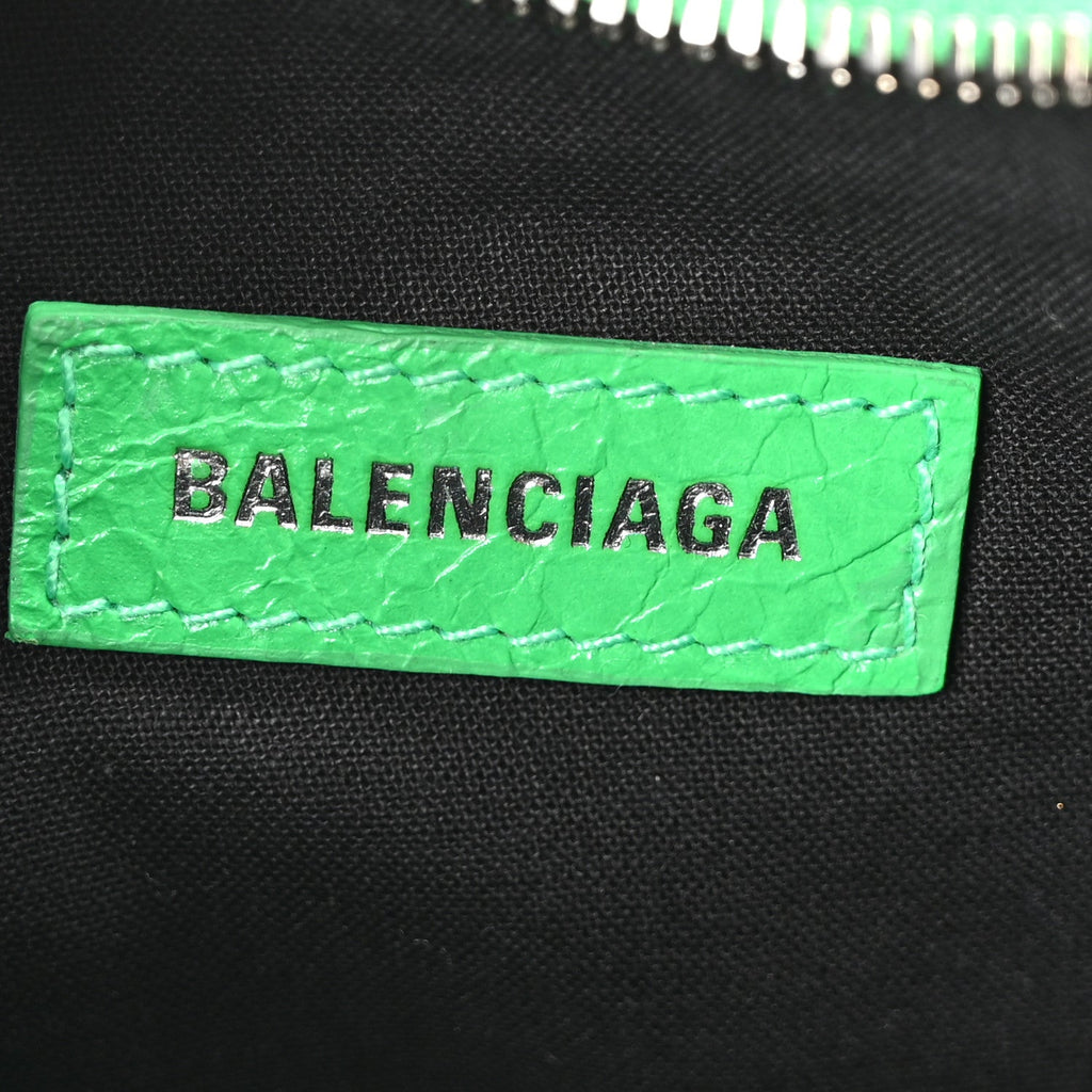 Agneau Arena Le Cagole Shoulder Bag XS Vivid Green